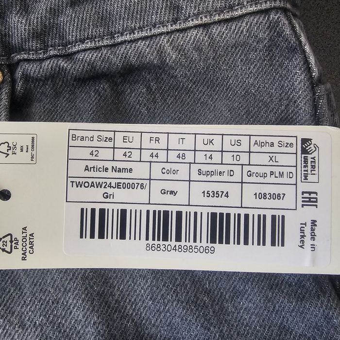 Blugi noi momfit marimea 42