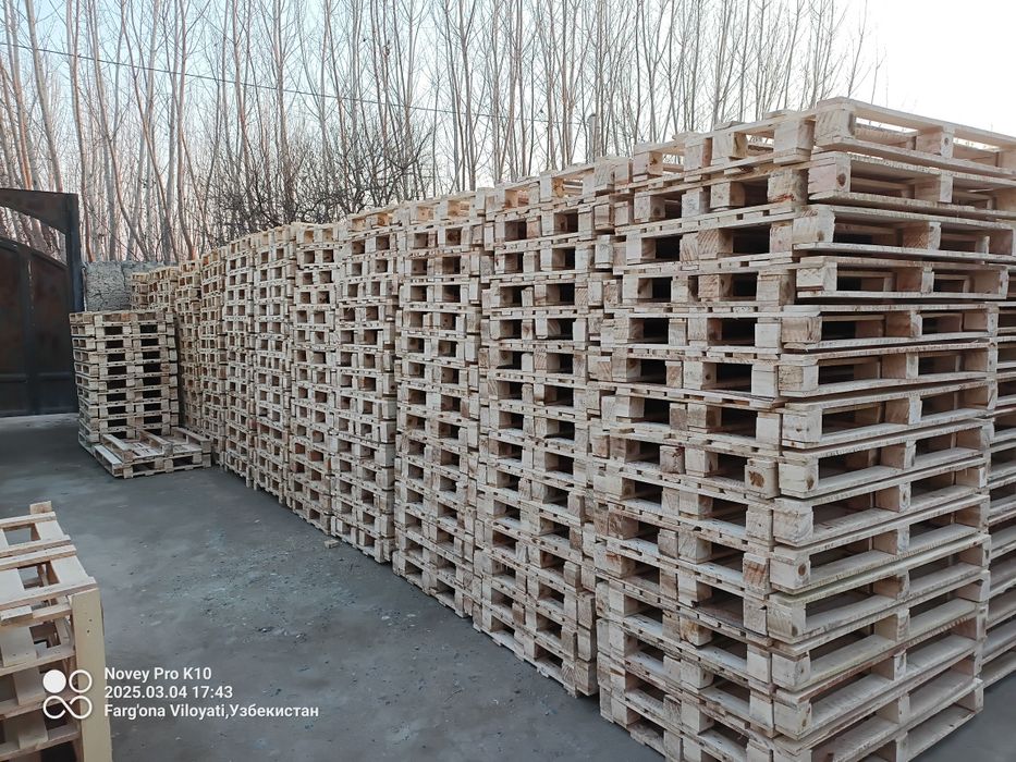 Поддон хамда ёгоч яшиклар исталган у́лчамда тайёрлаб берамиз