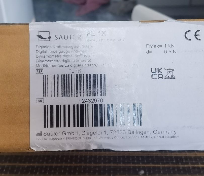 Vand dinamometru Sauter FL 1K