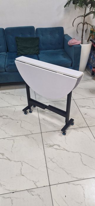 Стол трансформер круглый! Yig'iluvchan stol dumaloq loft. 80-160смгача