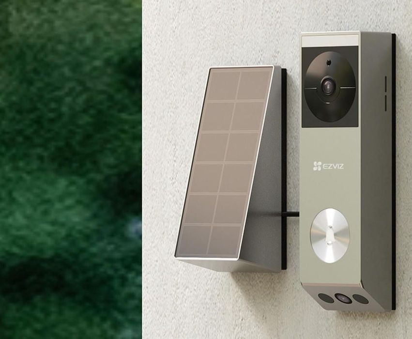 Sonerie video Wi-Fi pe baterii cu panou solar EZVIZ 3mp+2mp