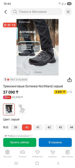 Треккинговые ботинки Northland