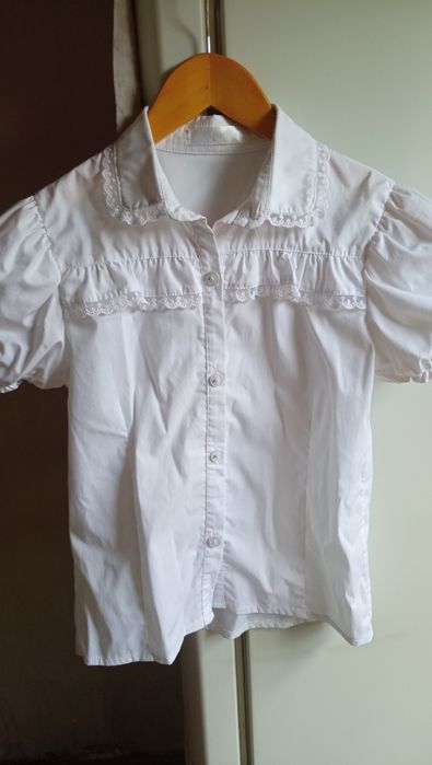 Блузка школьная белая