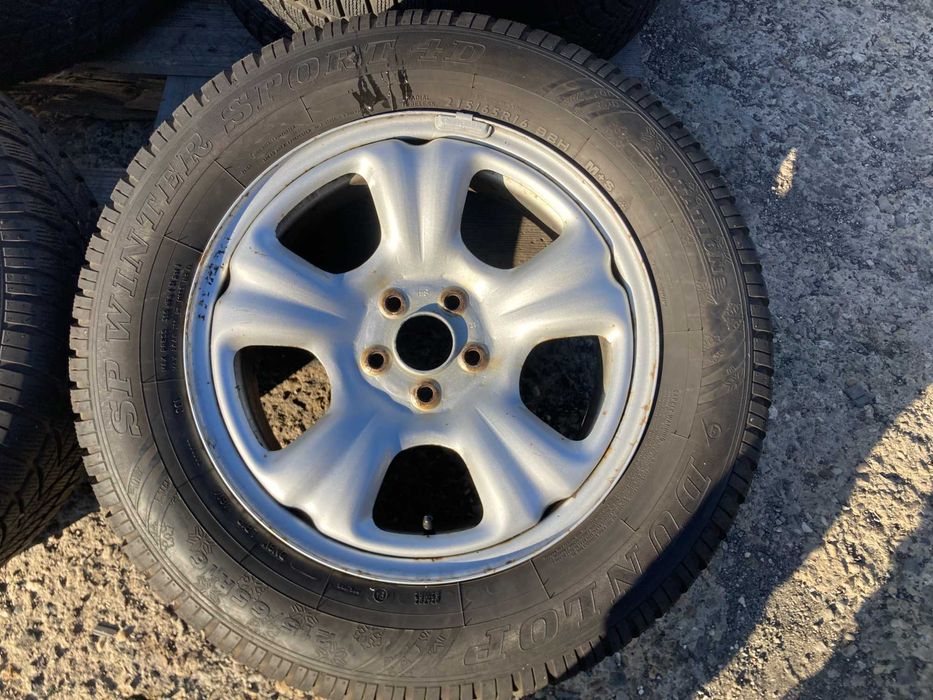 16 джанти 5х100 SUBARU Forester 215/65/16 Dunlop 2014г 5,5-6,5мм