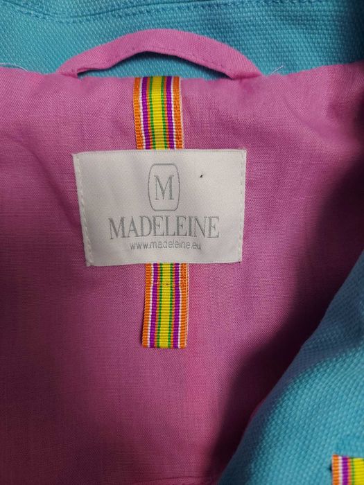 Sacou deosebit Madeleine, turcoaz, bumbac, mărimea XL, casual, office