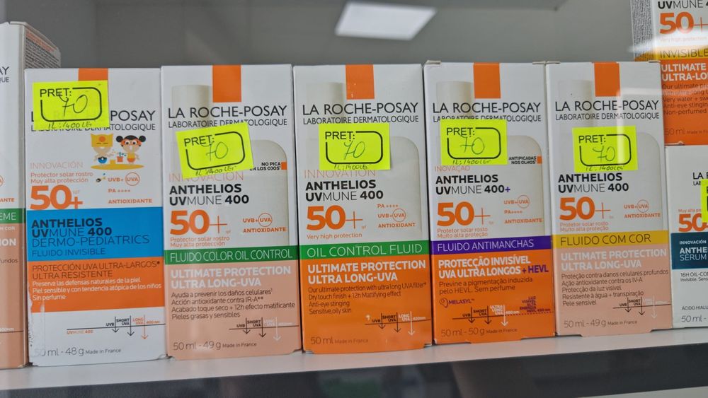 Roche Posay -protectie  solară cu culoare sau fără