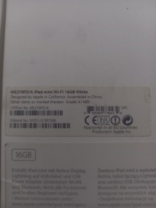 iPad 3 mini Wi-Fi 16GB