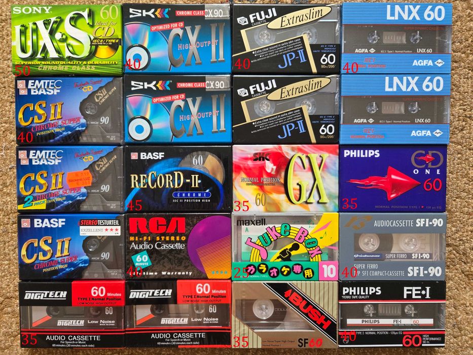 Diverse casete audio sigilate
