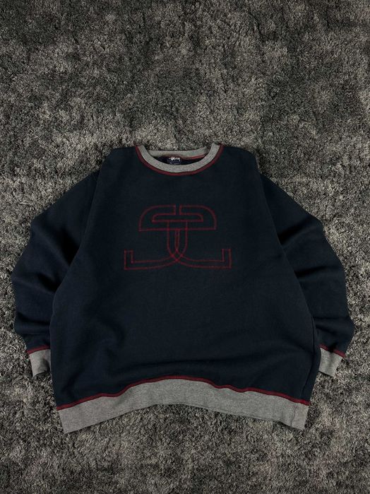 Stussy Vintage 00s Y2K Crewneck Sweatshirt Мъжка Блуза