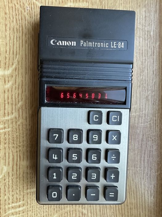 Calculator vintage Canon Palmtronic LE 84 functional cu husa