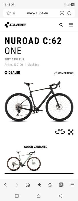 Cube Nuroad c62 one 2026 (gravel)