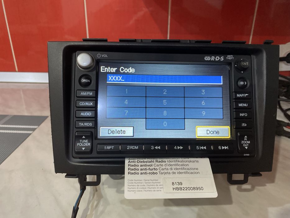 Navigatie Honda CR-V 2009