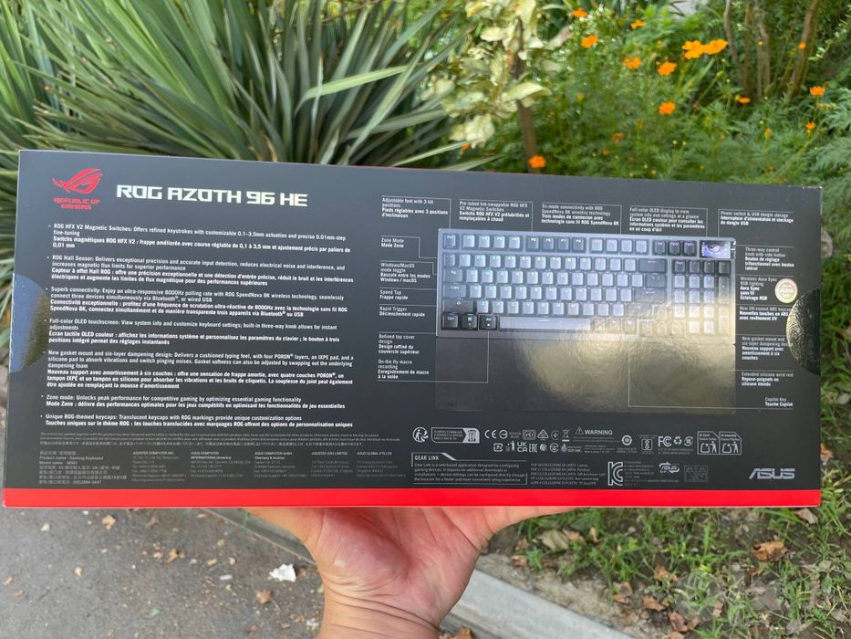 Asus rog azoth 96 he Магнитная Клавиатура Беспроводная
