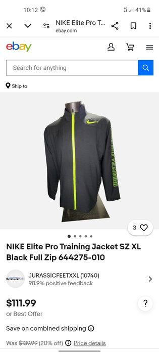 Nike dri fit мъжко горнище M размер.