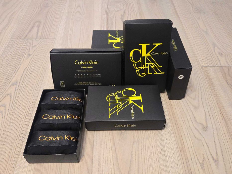 Boxeri CK set 3 perechi bumbac M L XL XXL
