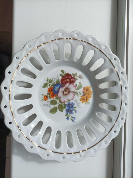 Старинна порцеланова фруктиера