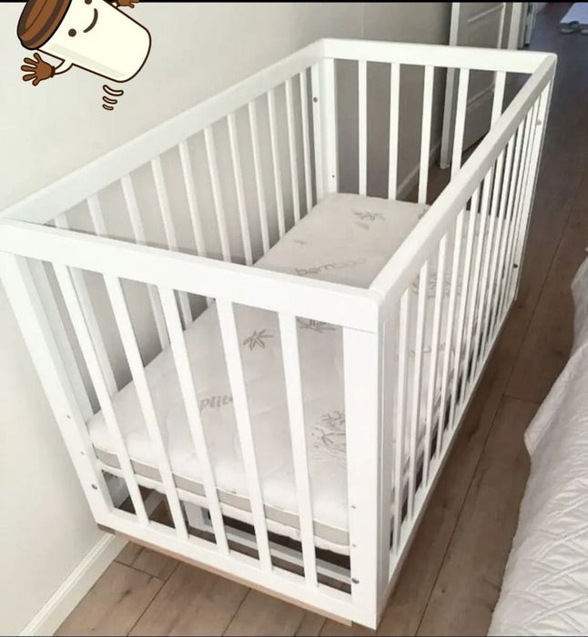 Детский манеж в белом цвете