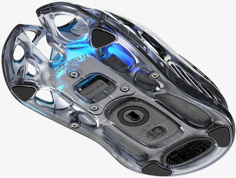 }Мышь GravaStar Mercury M2, BT/WL/USB-A, RGB, черный,