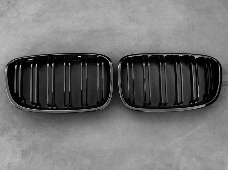 Set Grila grile Dubla Negru black Lucios BMW seria 1 F20 F21