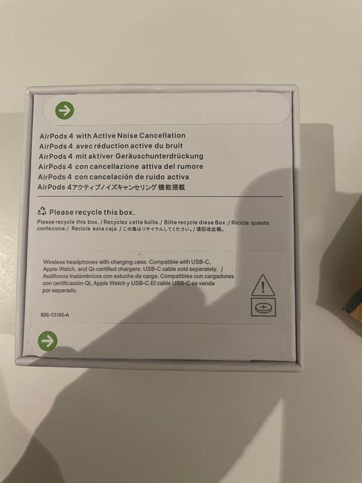 Apple AirPods 4 с Active Noise Cancellation (ANC)