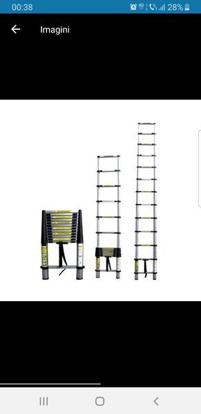Scara telescopica 2m,2.6m,3.2m,3.8m