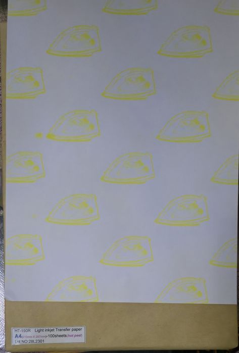 Оқ ва Оч Рансли Матолар учун Inkjet Transfer Qog‘ози — 100 Варақ, A4,