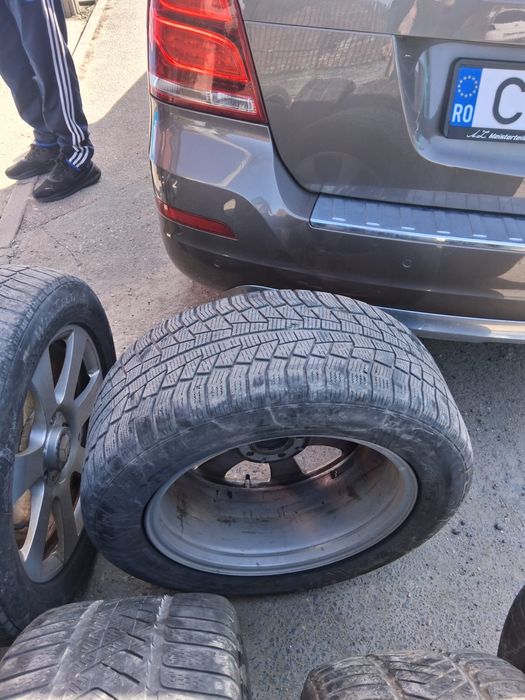 Roti complete/jante aliaj plus cauciucuri/anvelope iarna Glk
