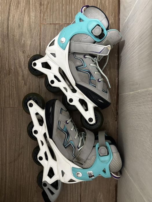 Ролери комплект с каска,наколенки подлакътници, раница,