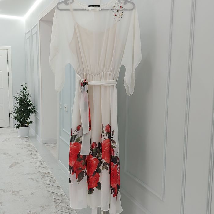 Продам платье шифоновое б/у размер 50