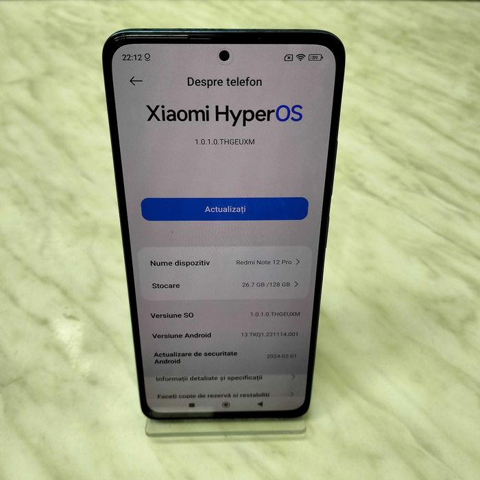 Telefon Xiaomi Redmi Note 12 Pro 4G Blue Zeus Amanet Rahova 28702