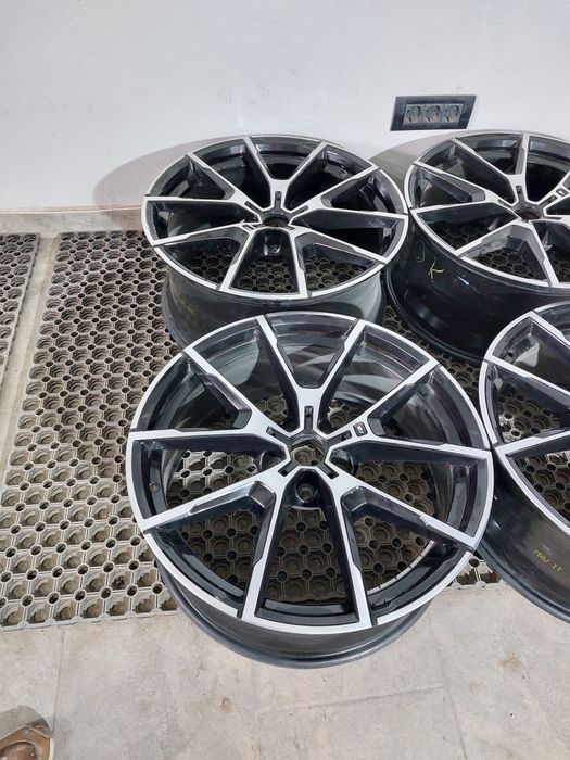 O janta Set jante 20 BMW seria 8 g14 g15 g16 M pachet style 728 finisaj negru diamond cut 8j față 9j spate