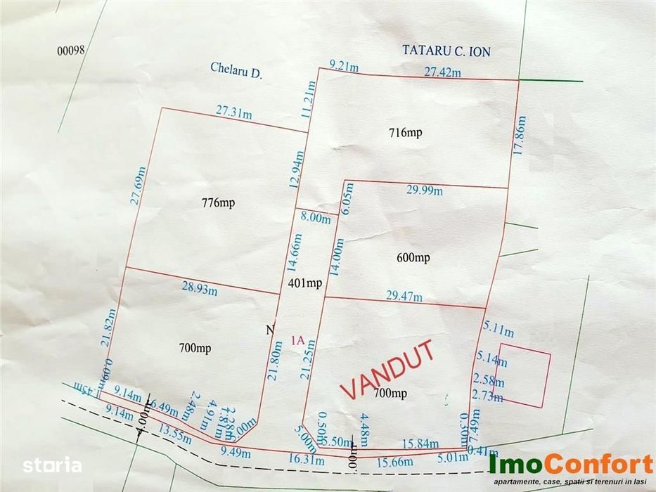 600 mp in Proselnici, intravilan cu toate utilitatile