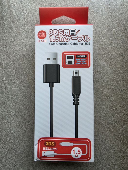 Оригинальный шнур USB для зарядки Nintendo 3DS, 3DS, NEW 3DS XLXL