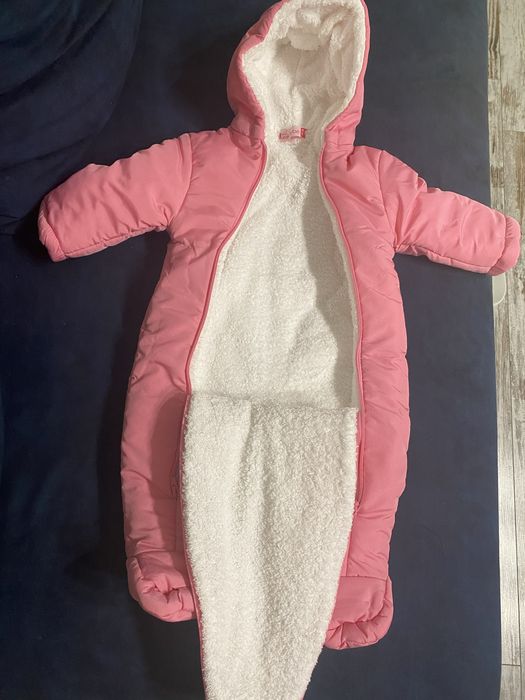 Salopeta dubla deschidere cu fermoar, 74 cm