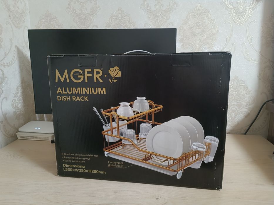Двухслойная сушилка для посуды подставка