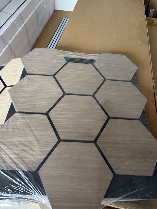 MDF ламперия пчелна пита. Шумоизолиращ панел за декор на стени