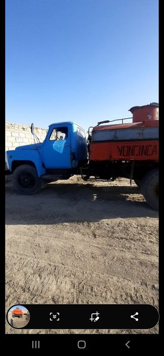 Бензовоз газ53 сотилади матор дизел хужжатлари жойида 1989йил