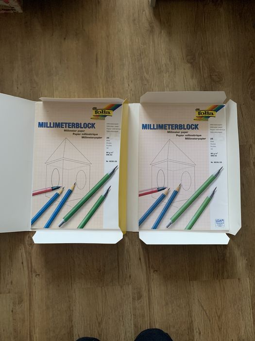 Bloc de hârtie milimetrică in format A3 are 25 de foi