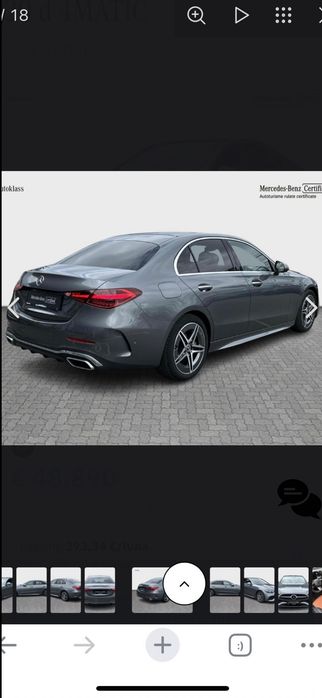 Autoturism Mercedes C 220 d 4Matic Limuzina