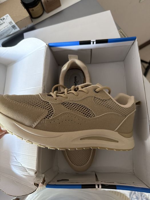 Кроссовки Беж Сетка