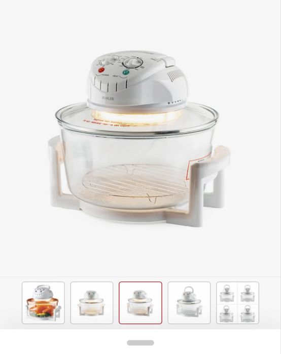 Компактна халогенна фурна и еър фрайър 2в1 Muhler