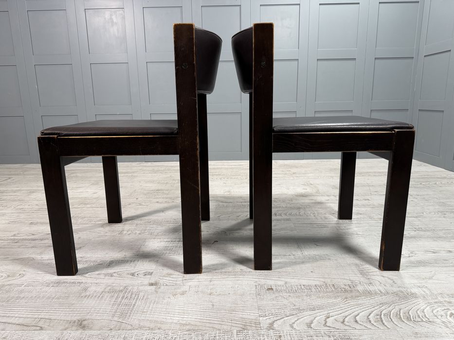 Винтидж трапезни столове - кожа Д1097