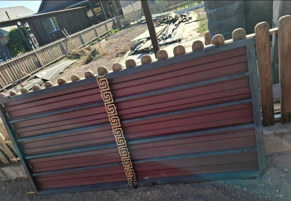 Продам б/у ворота  с колиткой