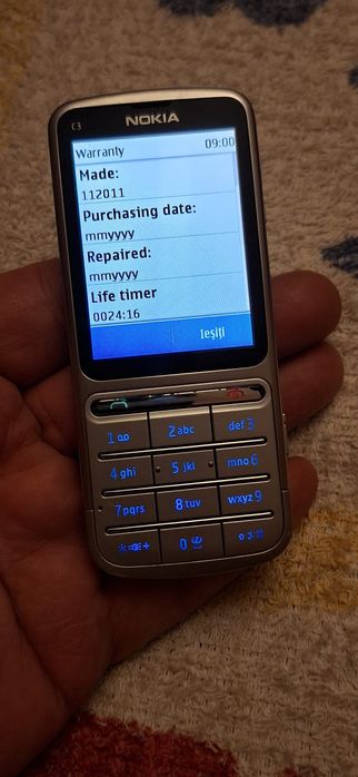 Nokia C3-01 lifetimer 24:16 ( de codat,)