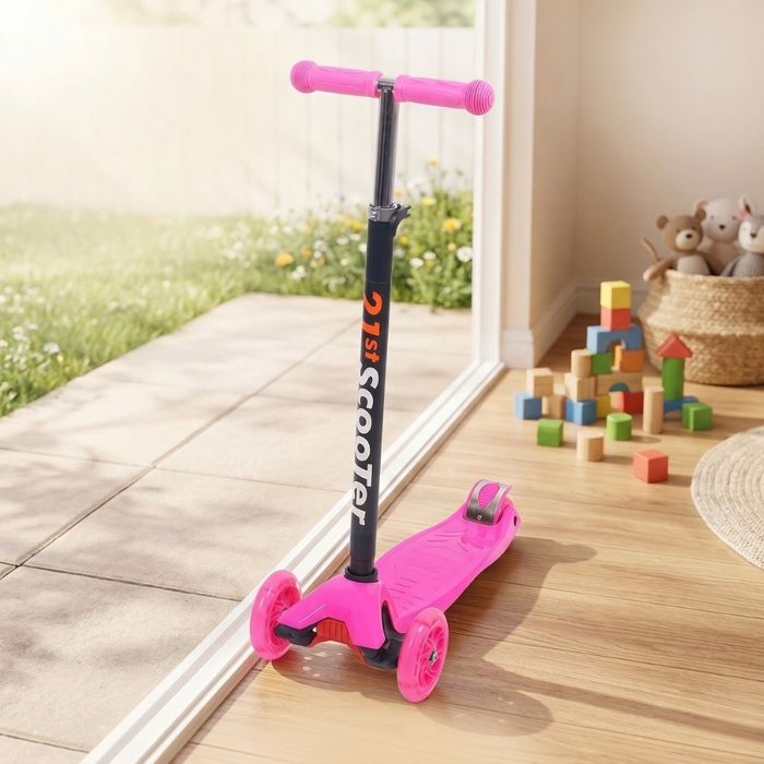 Детска тротинетка 21st Scooter със светещи колела, сгъваема, до 50кг