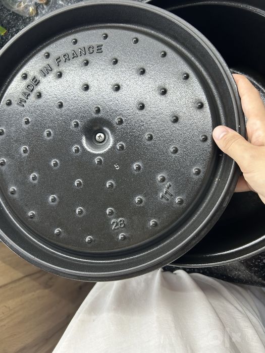 Оригинал Staub казан со скавородкой