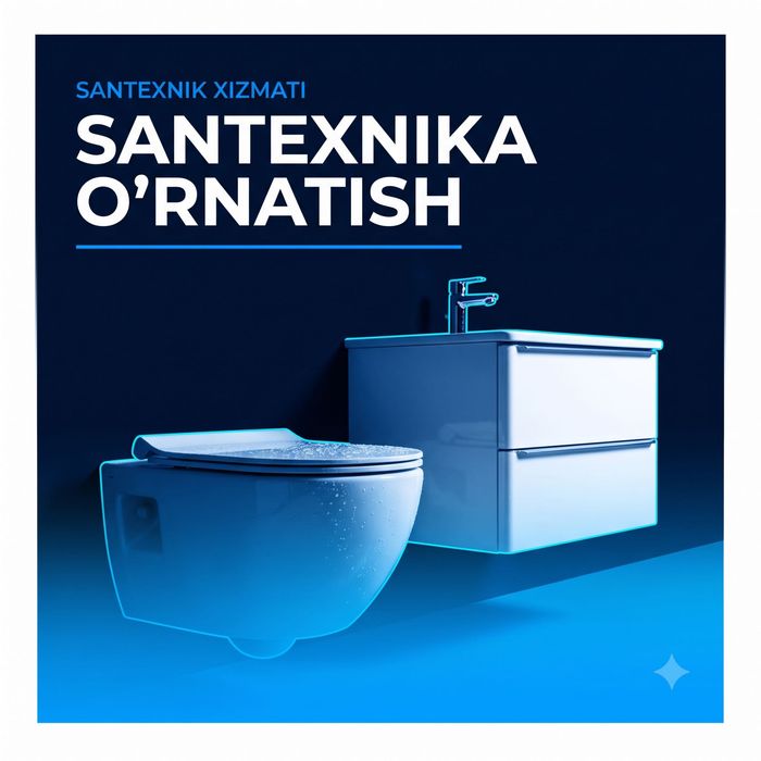 Santexnik | Unitaz, lavabo, vanna, smesitel o'rnatish
