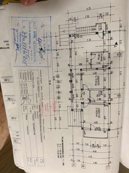 Casă P+M la roșu, teren 1600 mp schimb ap./garsonieră Pitești–Mioveni