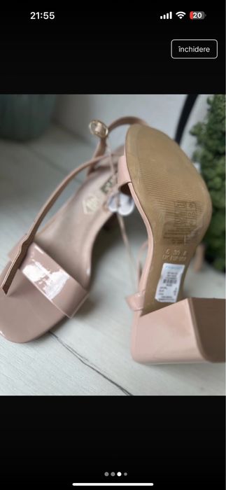 Sandale crem , marimea 39