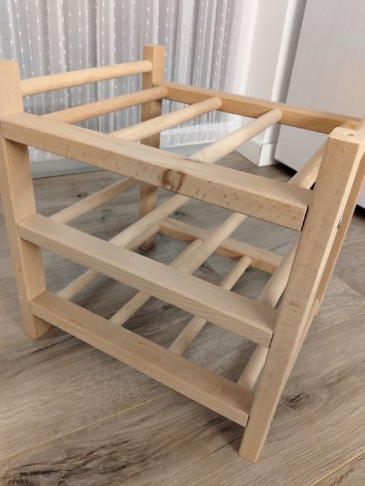 Suport sticle de vin 
Suport 9 sticle vin, lemn masiv, 33x30x34 cm
Sup